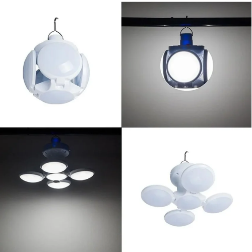 Luz LED solar plegable, carga solar USB