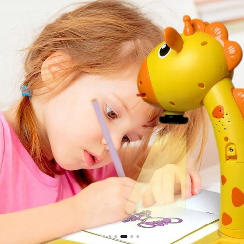 Tablero  de dibujo con proyección para niños