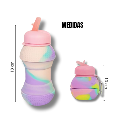 Botella expandible de silicona