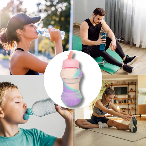 Botella expandible de silicona