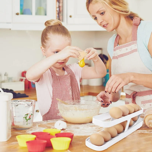 Organizador de huevos deslizable