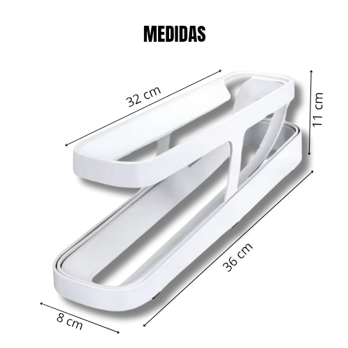 Organizador de huevos deslizable