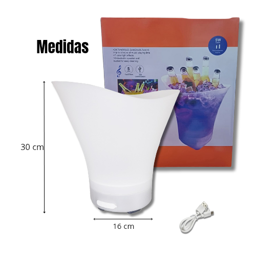 Hielera parlante a bluetooth