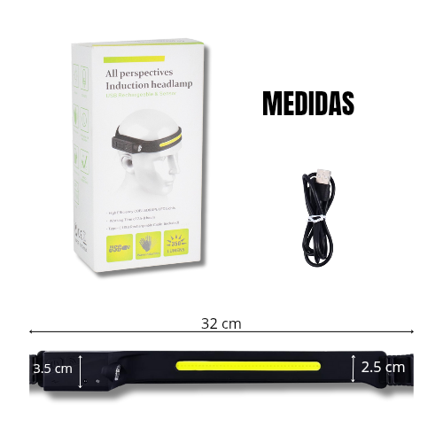 Linterna frontal led