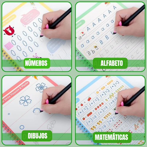 Kit de cuadernos mágicos de caligrafía