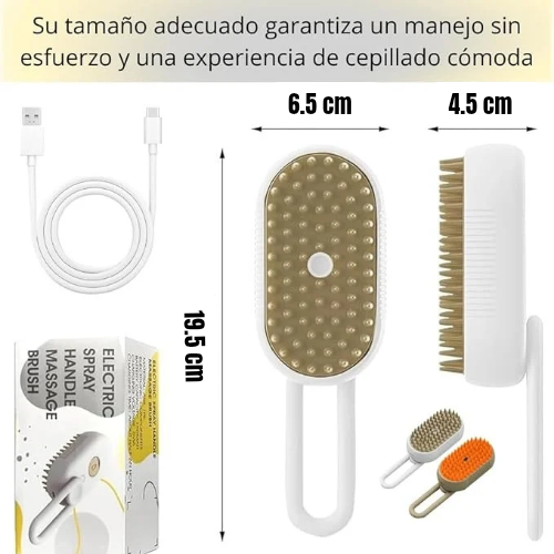 Cepillo Eléctrico de Vapor para Mascotas