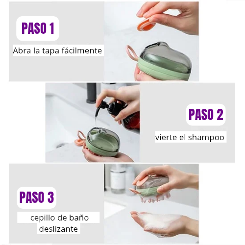 Cepillo de Silicon 2 en 1