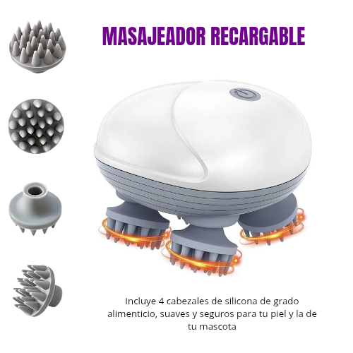 Masajeador de cabeza eléctrico recargable