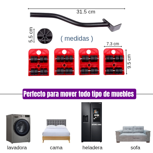 Kit elevador de muebles