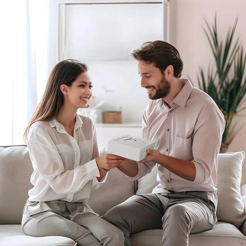 Masajeador facial recargable con luz led