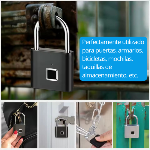Candado con huella digital