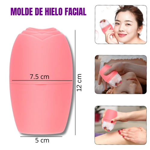 Molde de hielo facial