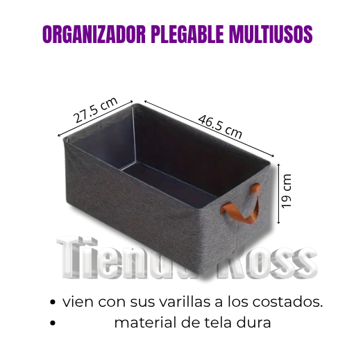 Organizador plegable con fierros