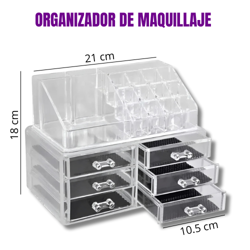 Roperito organizador de maquillaje acrílico