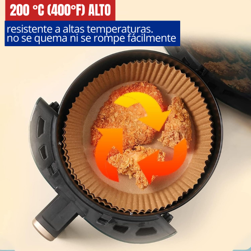 Pack de papel freidora de aire