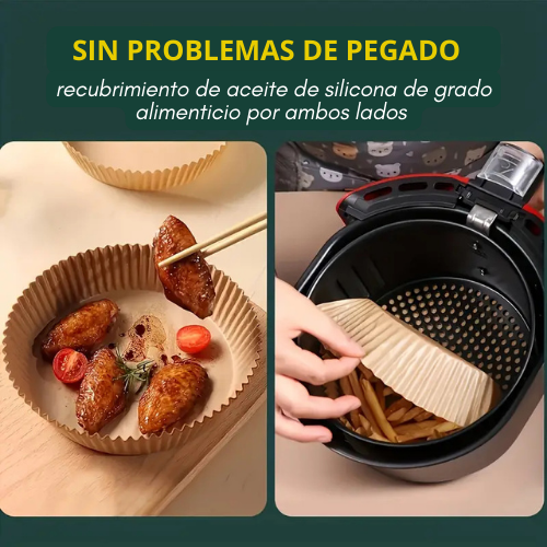 Pack de papel freidora de aire
