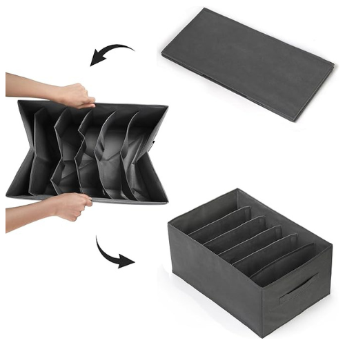 Organizador plegable con 5 divisiones