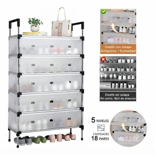 Organizador de zapatos de 5 niveles