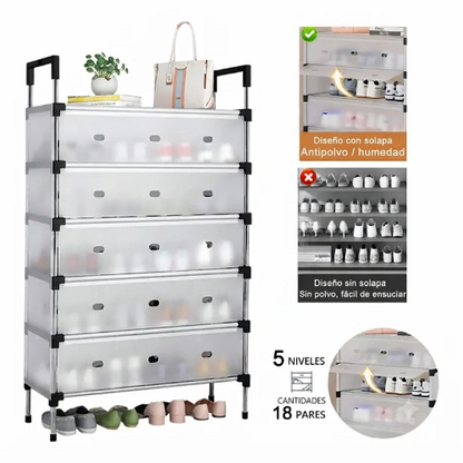 Organizador de zapatos de 5 niveles