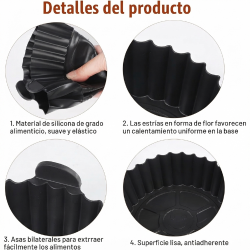 SET MOLDES de silicona (6 unidades)