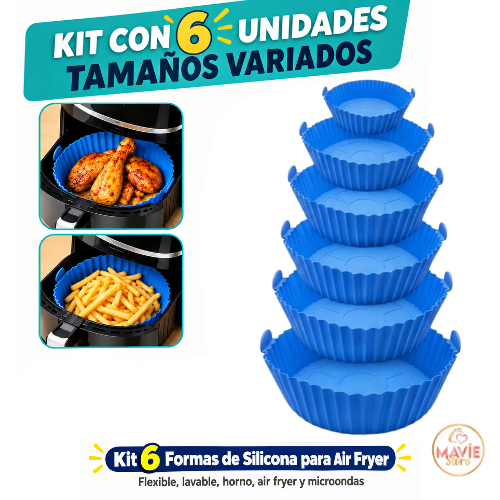 SET MOLDES de silicona (6 unidades)