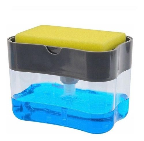 DISPENSADOR DE JABÓN Y SOPORTE DE ESPONJA