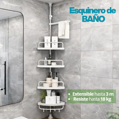 ESQUINERO DE BAÑO AJUSTABLE