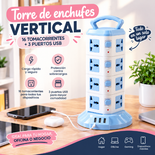 Adaptador de enchufe 16 en 1