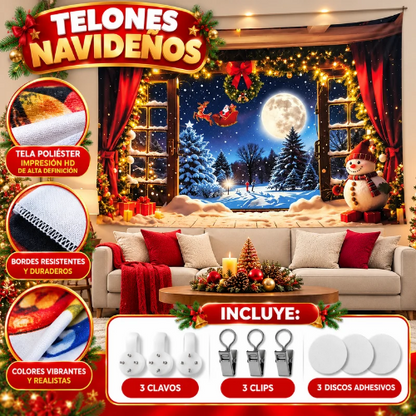 Telones navideños