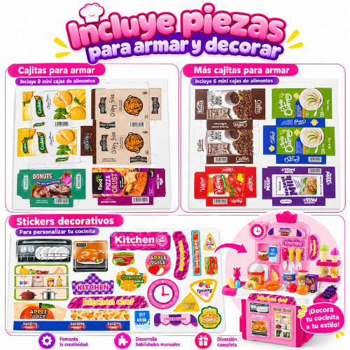 Cocinita de niñas -53 PIEZAS