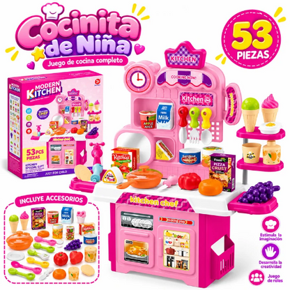 Cocinita de niñas -53 PIEZAS