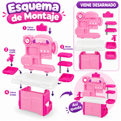 Cocinita de niñas -53 PIEZAS