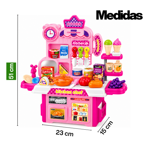 Cocinita de niñas -53 PIEZAS