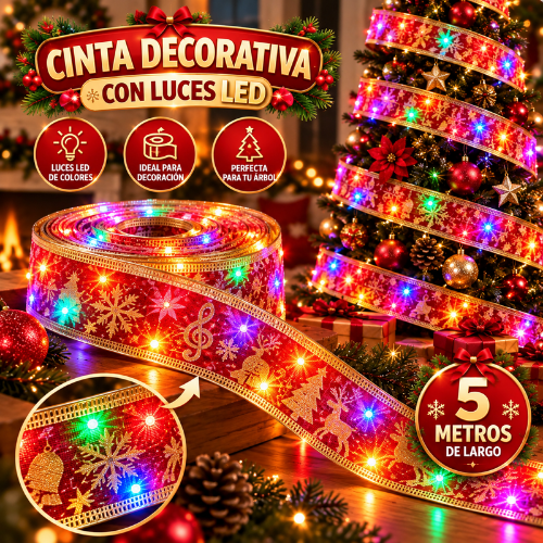 Cinta decorativa luz multicolor