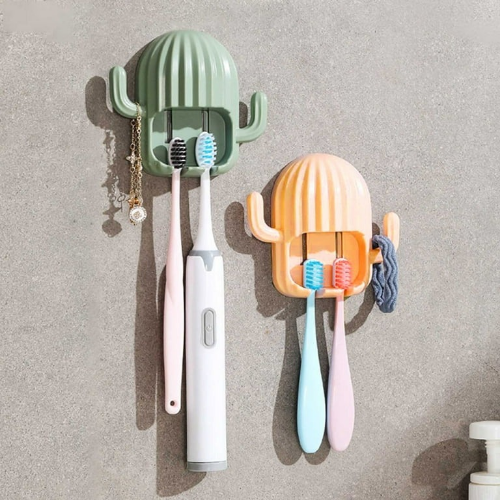 Porta cepillo en forma de cactus