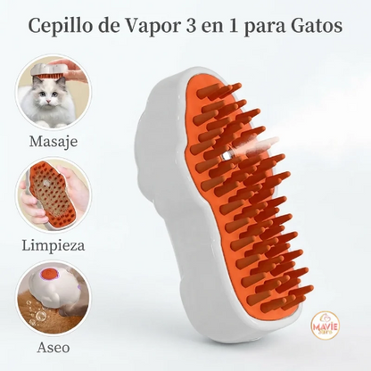 Cepillo a vapor de mascotas