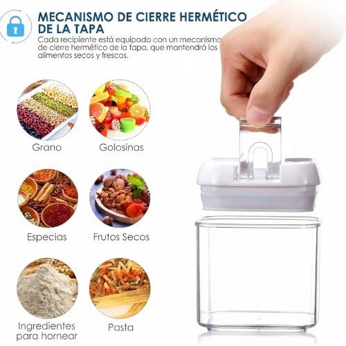 Juego de 6 recipientes herméticos