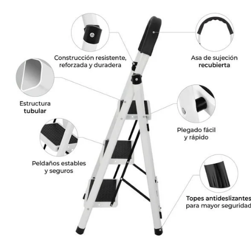 ESCALERA PLEGABLE METÁLICA