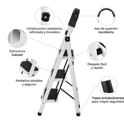 ESCALERA PLEGABLE METÁLICA