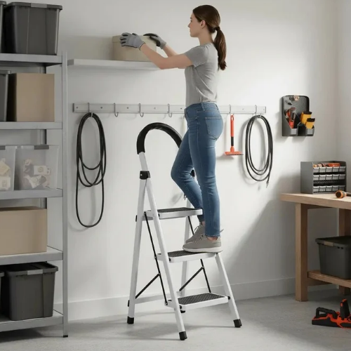 ESCALERA PLEGABLE METÁLICA