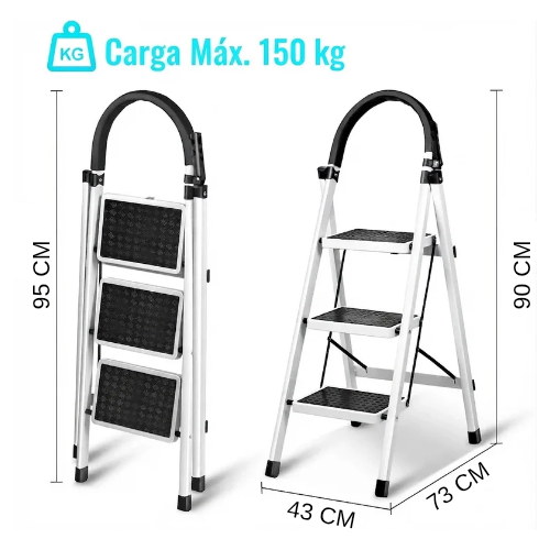 ESCALERA PLEGABLE METÁLICA
