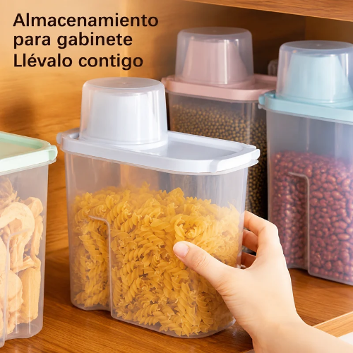 Contenedor de plástico para cereales