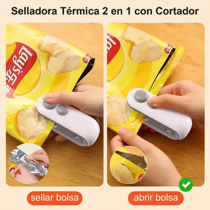 Mini sellador de bolsas