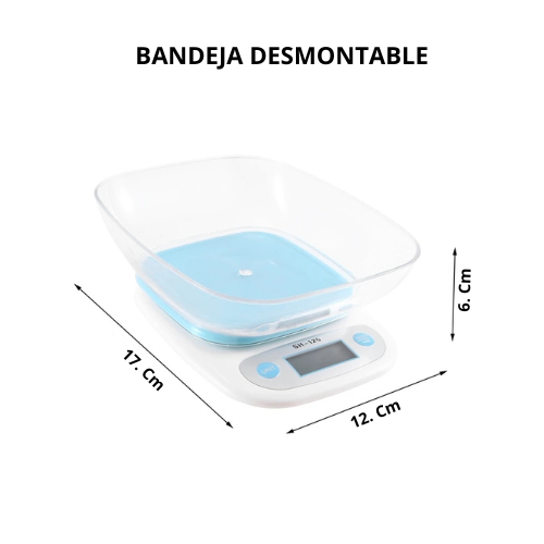 BALANZA DIJITAL + RECIPIENTE